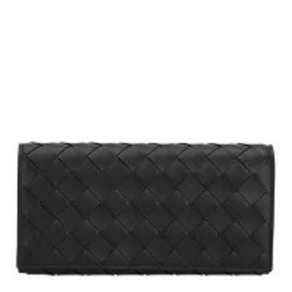 Bottega Veneta Bi fold Wallet Compact Black Gold
